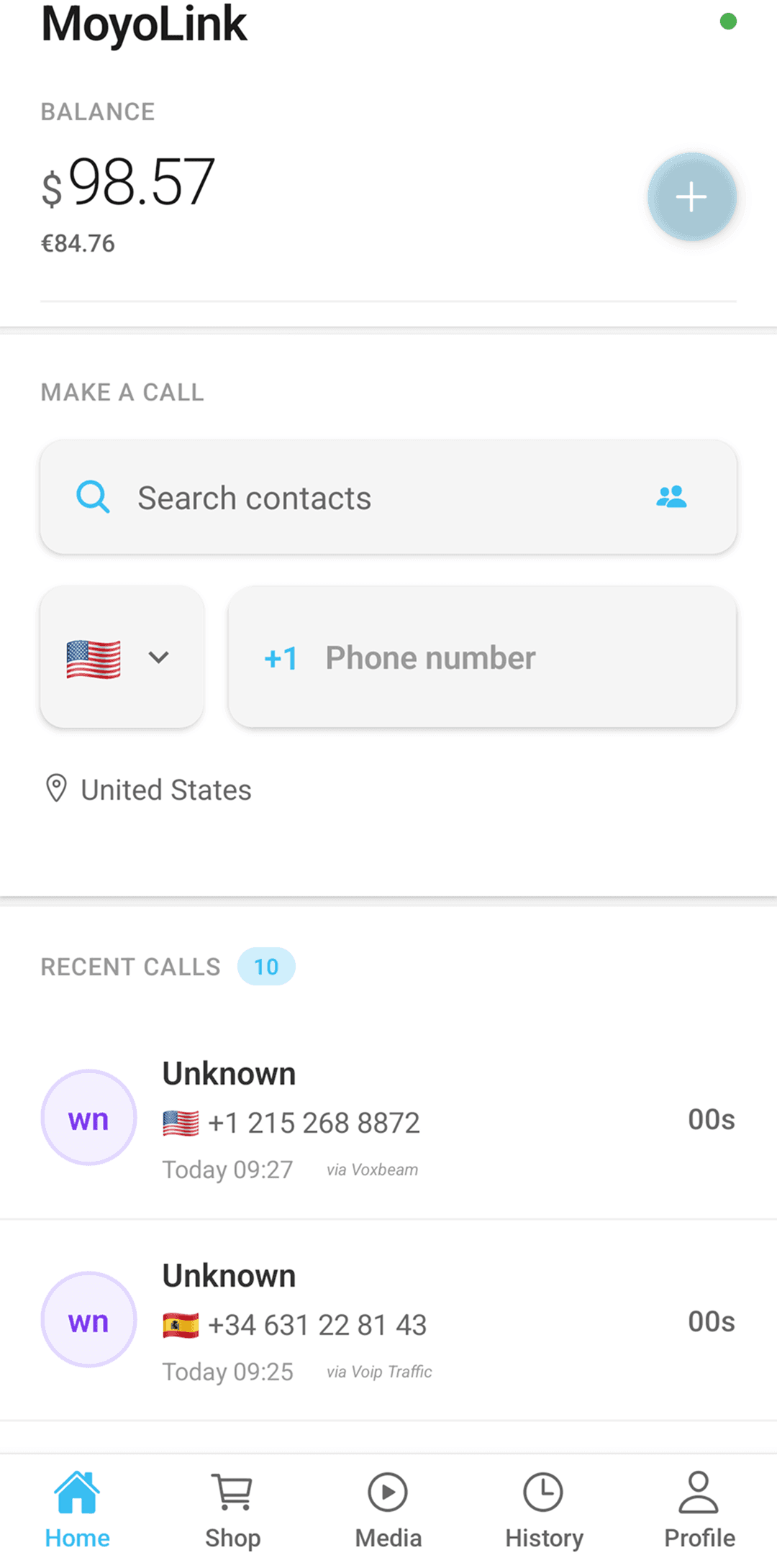 MoyoLink App Interface